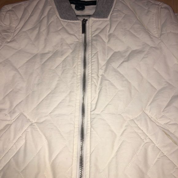 French Connection White Bomber Jacket. - Picture 7 of 7